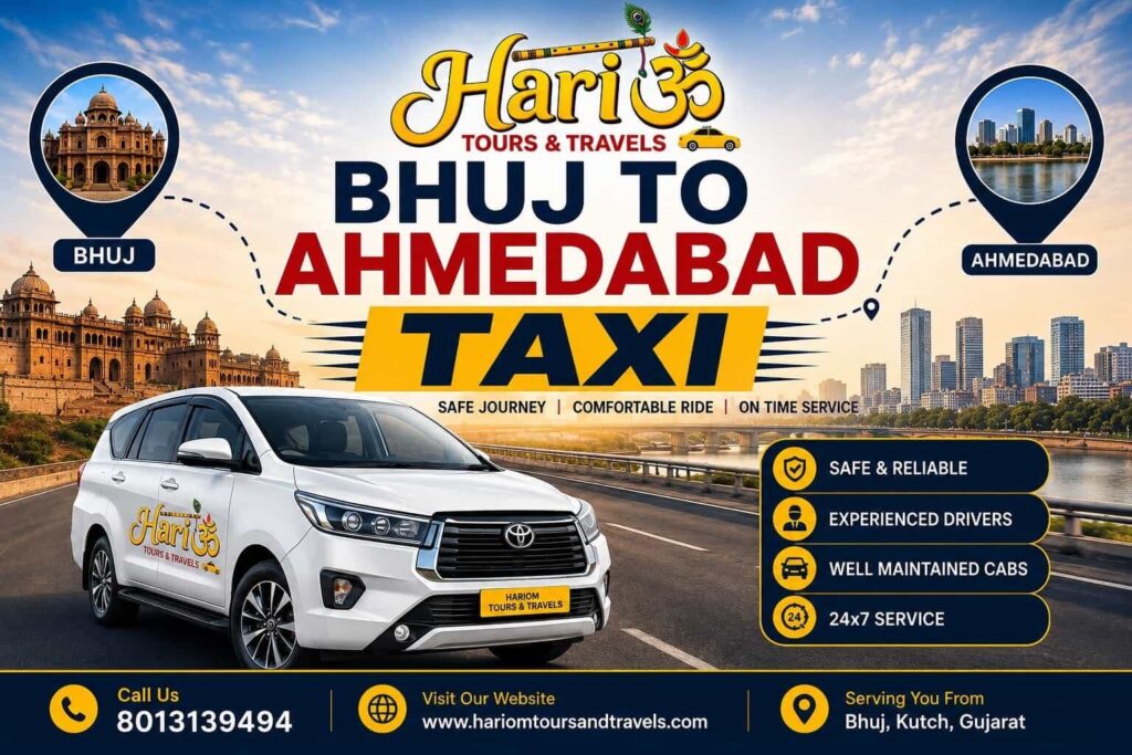 Bhuj to Ahmedabad Taxi Guide: Fare, Route, Time & Tips 2026